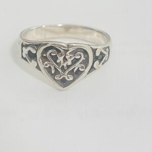 Sterling Heart Ring